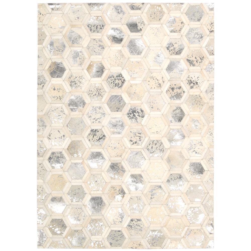 Nourison MA100 City Chic 5 Ft.3 In. x 7 Ft.5 In. Indoor/Outdoor Rectangle Rug in  Snow